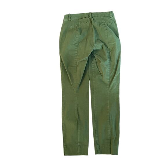 J Crew Mercantile Effortless Slim Crop Chino Pant Green 00 Preppy Utility J9743 - Picture 6 of 13